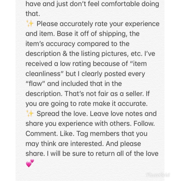 ✨💕 CLOSET RULES 💕✨ - Picture 6 of 6